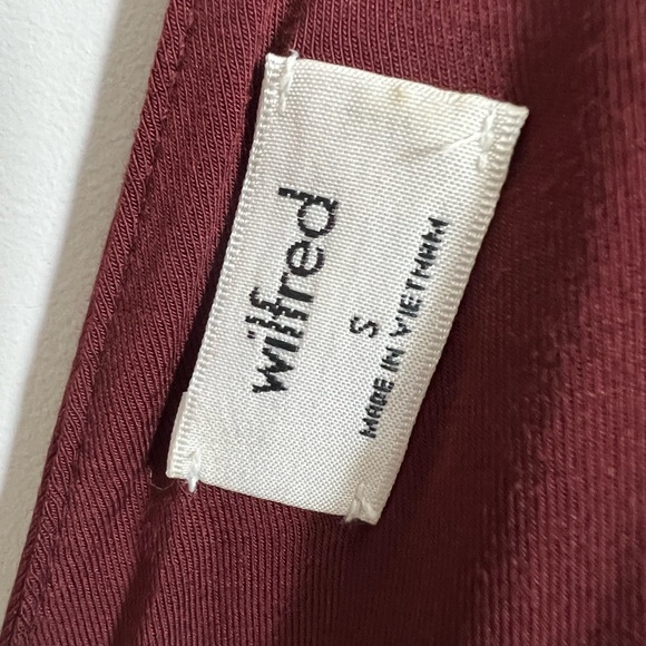 Aritzia Wilfred Nuage Bodysuit in Burgundy Cherry Cola Red Size Small - Picture 5 of 8